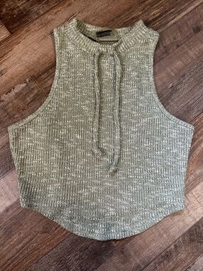 Gymshark Sleeveless Knit Tank - Sage Green